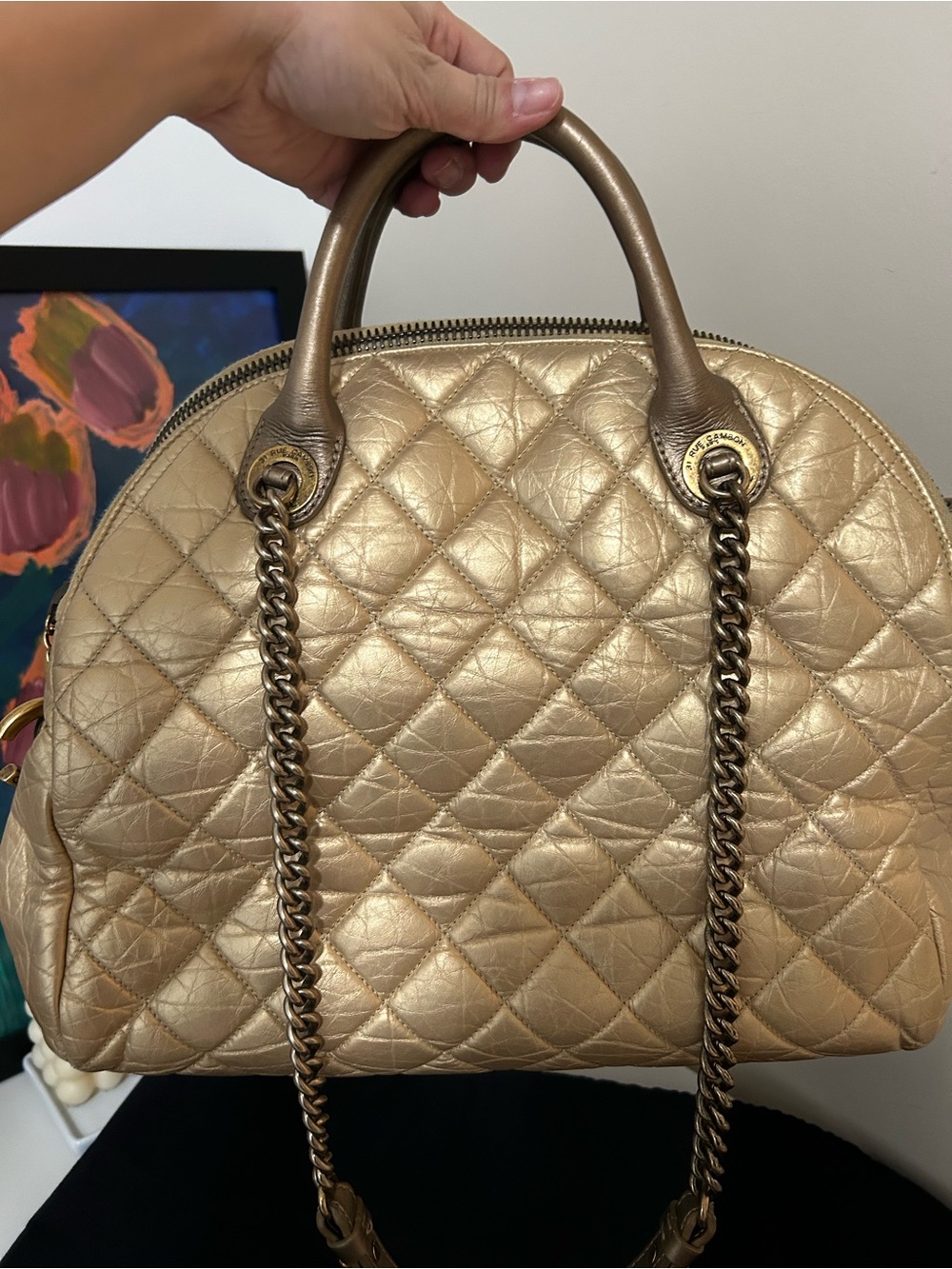 CHANEL Metallic Gold Bag - Picture 2 of 14